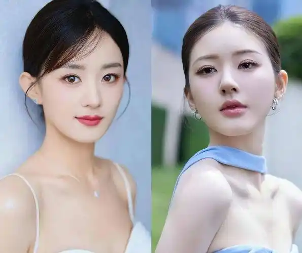 当37岁赵丽颖和26岁赵露思同框,医美脸对比下,才知自然老有多美
