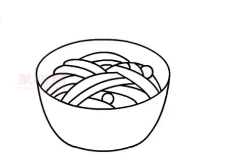 一碗面条怎么画最简单 一碗面条简笔画教程