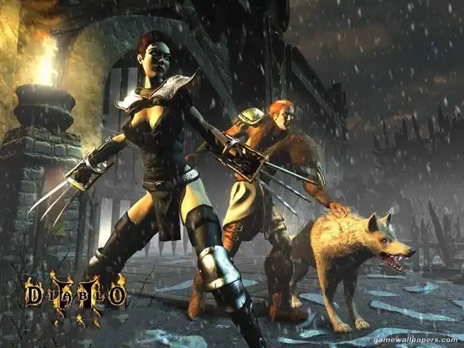 暗黑破坏神2狱火重生官方公开重制版原画壁纸