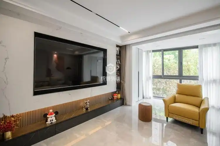 浦东新区东源名都126平现代简约三房两厅两卫装修效果图 - 统帅装饰