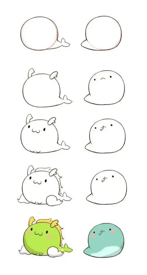 100个超萌简笔画小动物100个超萌简笔画小动物厨师