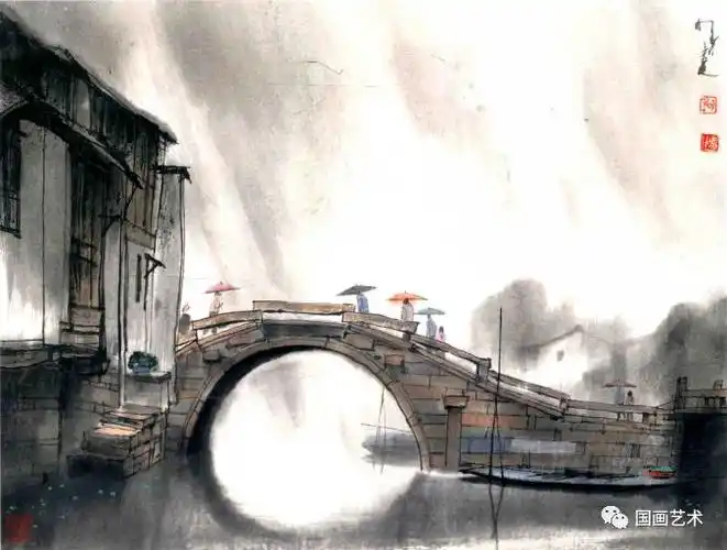 山水画中的江南小桥,美醉了!