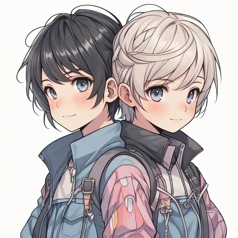 姐弟头像|一萌一酷90太酷啦99 谁能拒绝这么可爱的姐弟头像呢99