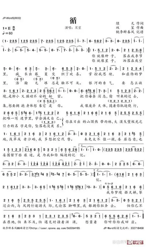 循风歌词表达了什么情感