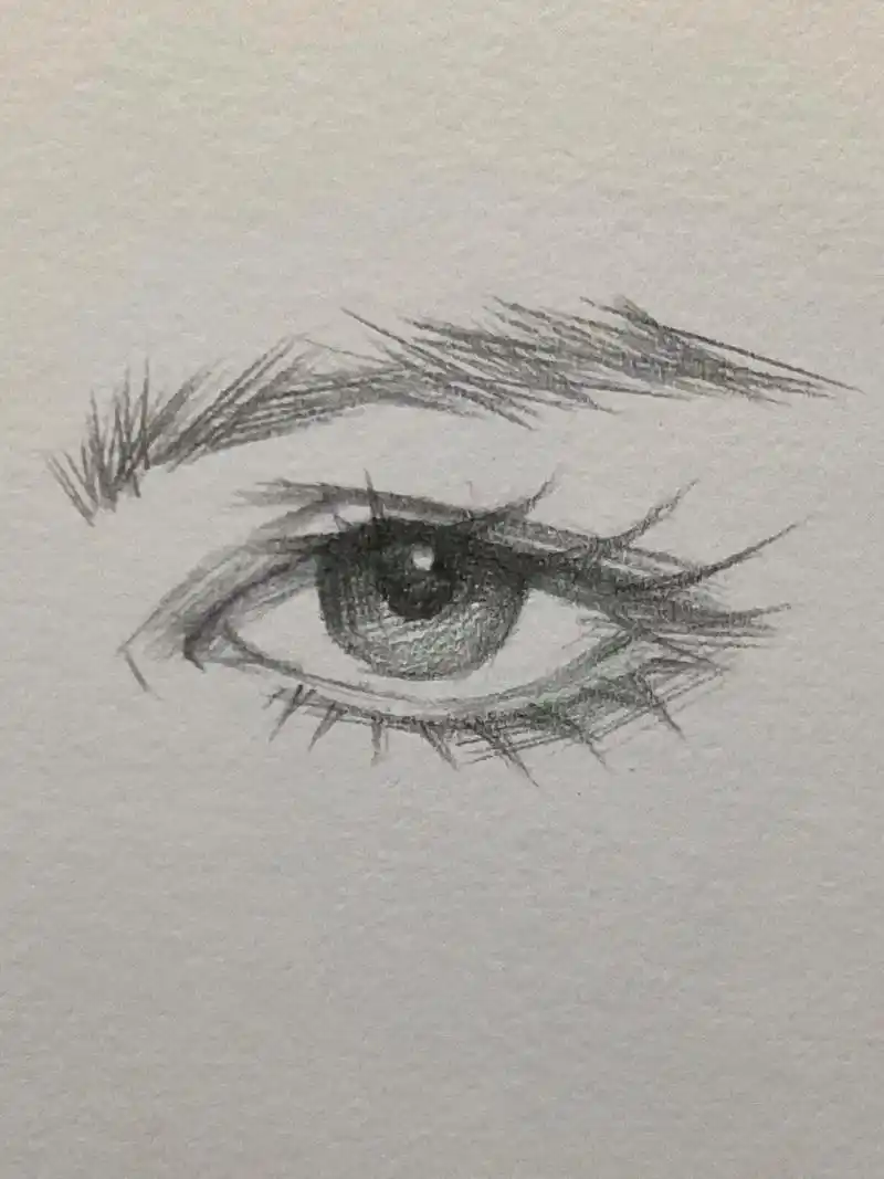 画眼睛 #一起学画画 #素描 # - 抖音