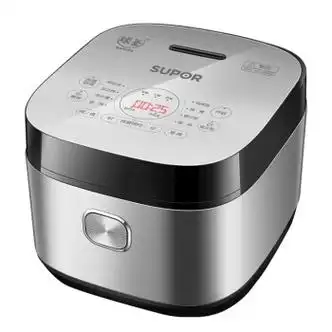 苏泊尔电饭煲家用4升大容量多功能煮饭锅智能球釜蒸汽电饭锅银灰色