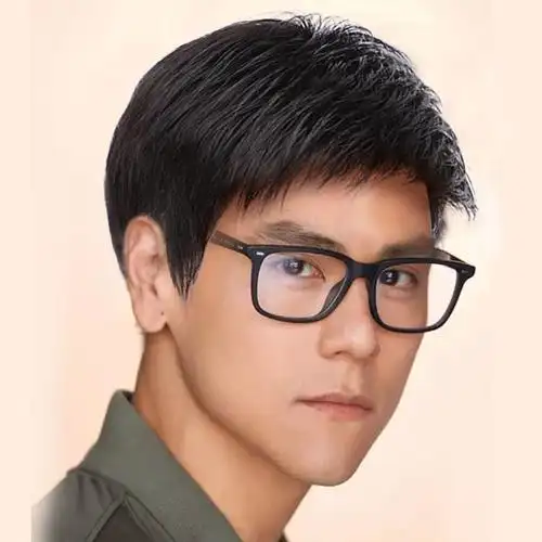 一折男士假发 短发 平头毛寸