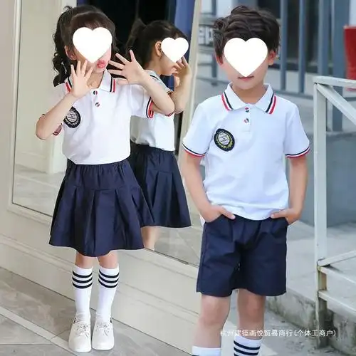 夏天短袖套装小学生校服班服运动会幼儿园园服短裤男短裙女儿童装