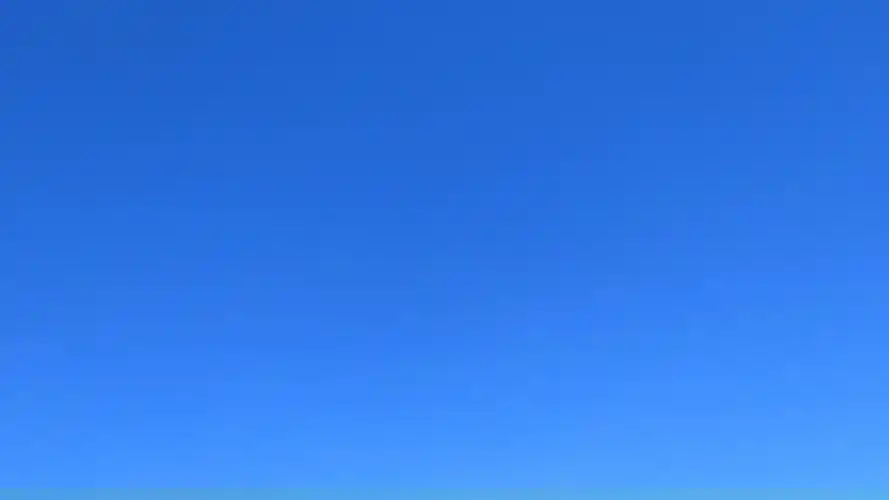 今天天蓝得很可爱