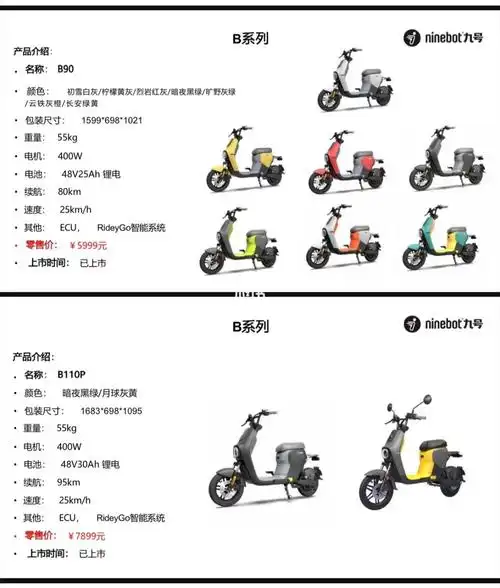九号智能电动车b系列