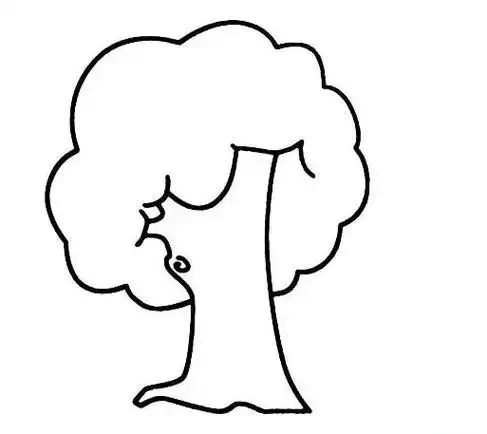 幼儿园简笔画树的作品