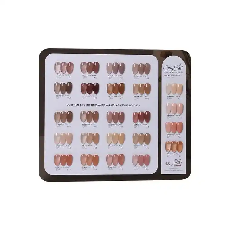 高档亚克力板美甲展示板打版甲片色卡展示架甲油胶展示样板 - 抖音