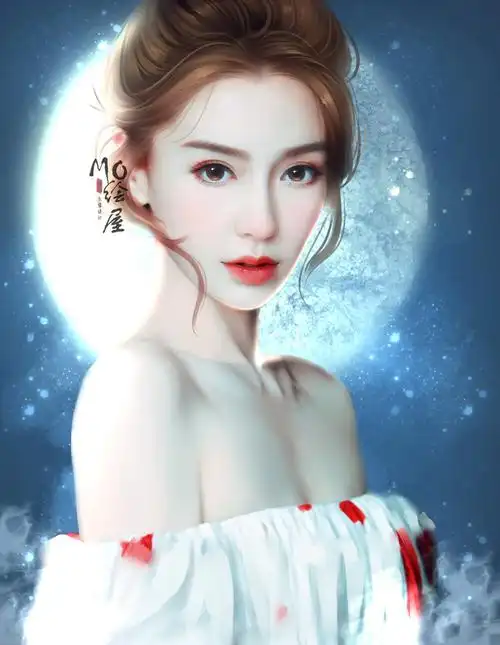 angelababy杨颖照片转手绘壁纸mo绘屋