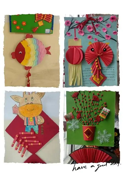 "优秀文化浸润心灵,创意制作表达智慧"小学生手工挂件展评