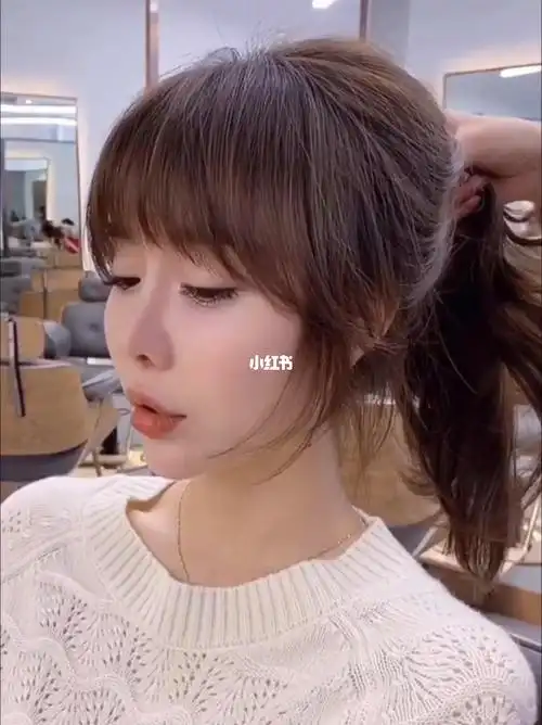 法式刘海女生减龄瘦脸必备