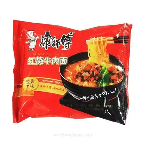 康师傅红烧牛肉面袋装 108g