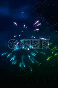 绚丽节日礼花h5动态背景图片素材