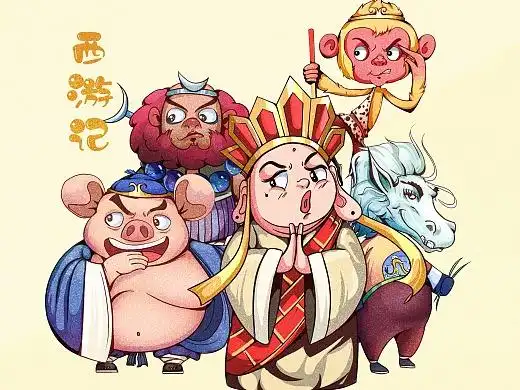 西游记-师徒五人