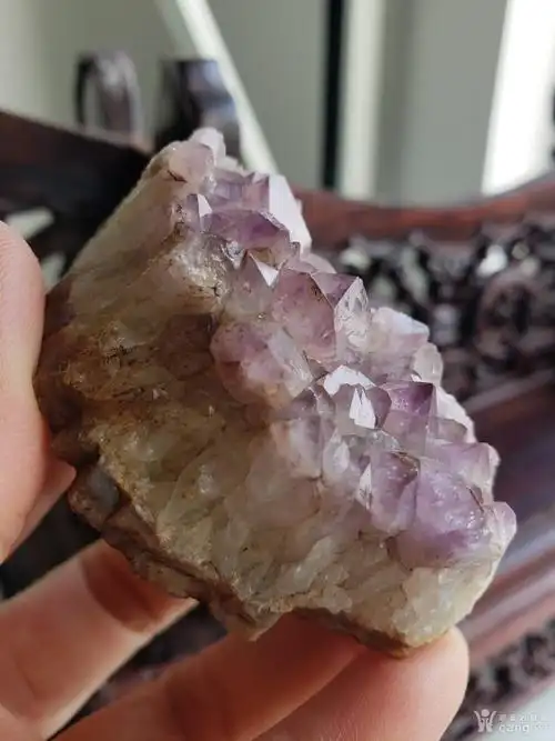 紫水晶晶簇原石摆件观赏石家居风水摆件天然矿物晶体标本