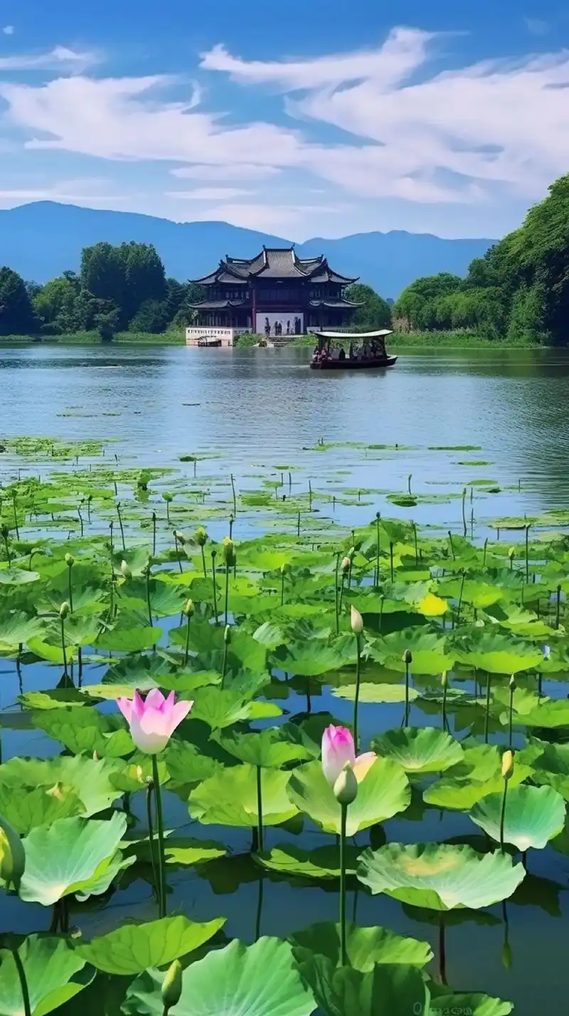 西湖美景.杭州的西湖被誉为好山,好水,好风景,犹如人间仙境般 - 抖音