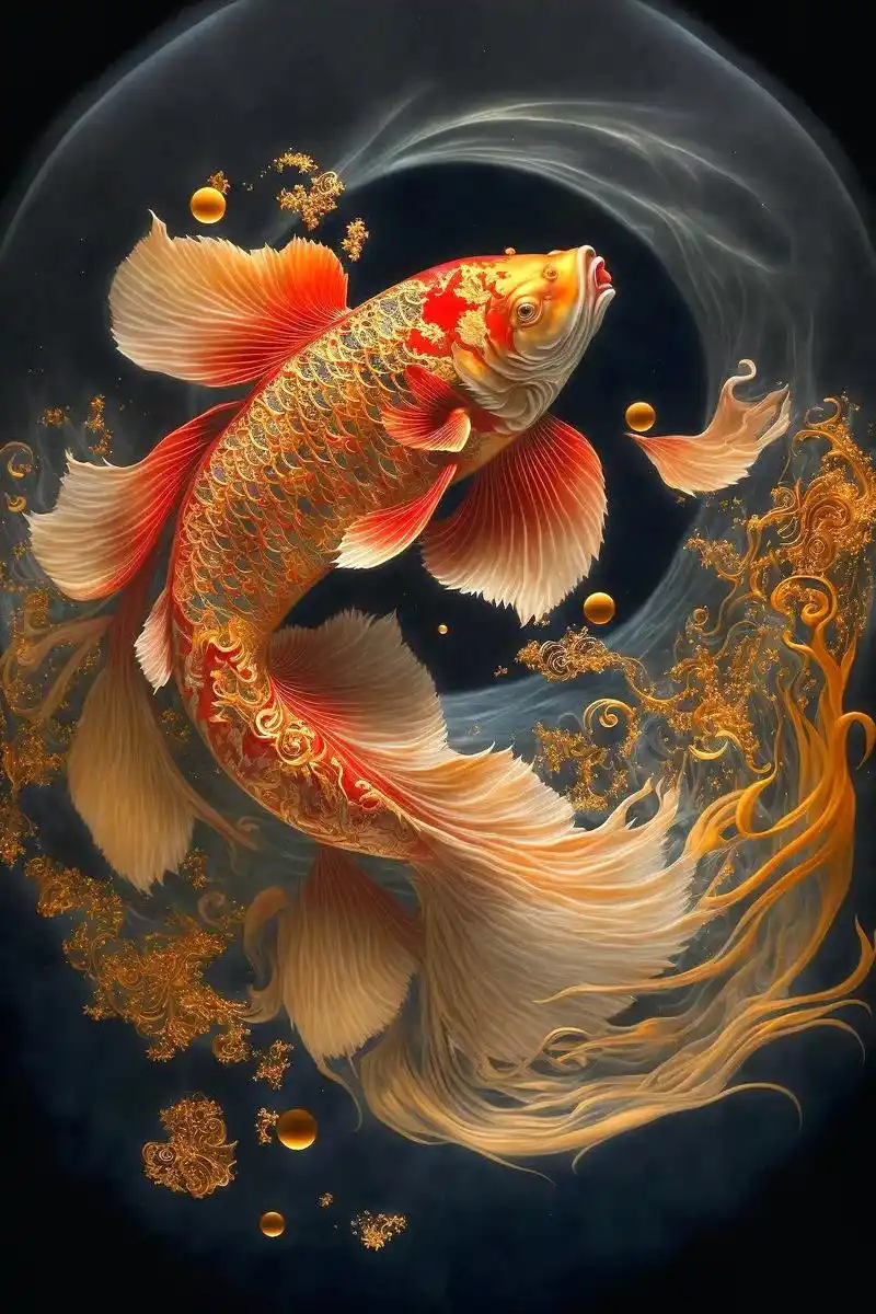 锦鲤常伴 好运连连!#成功上岸 #锦鲤 #手机壁纸  - 抖音