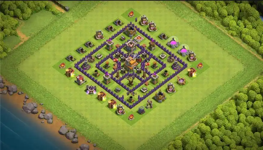 7本七本防火龙,部落冲突阵型分享,7本七本防火龙分享链接,7本七本防火