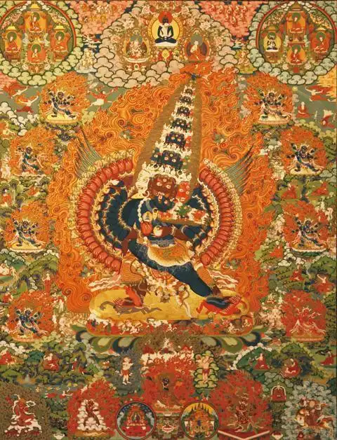 极乐世界 作者:次仁罗布 规格:140×92cm喜金刚 作者:次仁旺加 规格