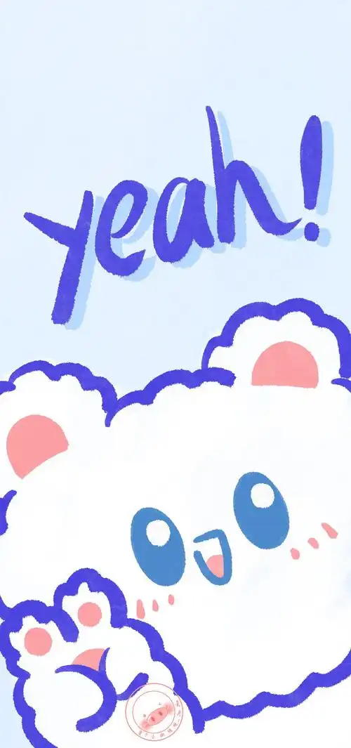 萌系可爱清甜手绘全屏手机壁纸