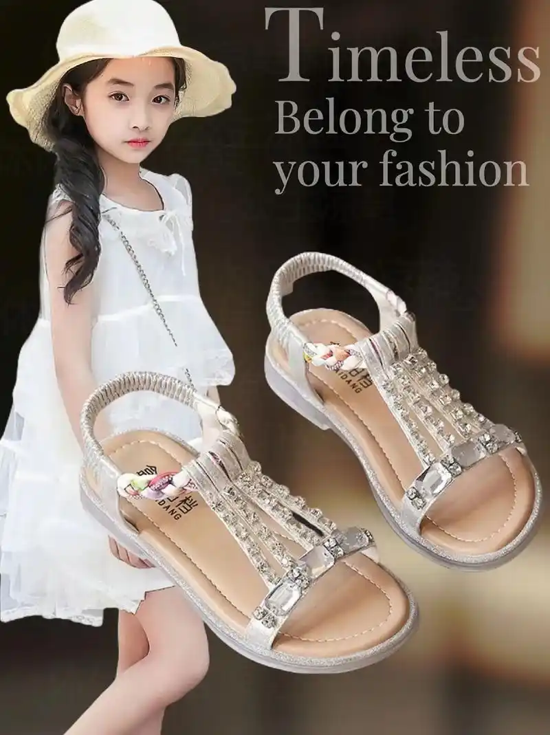 女童凉鞋2024新款小女孩公主凉鞋