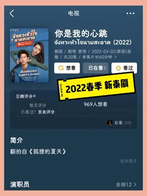 2022泰剧推荐狐狸的夏天泰语版