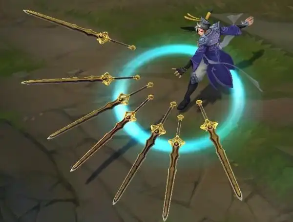 剑圣,剑姬和风女化身为浓郁中国风的仙侠英雄,并展示了御剑飞行等各种