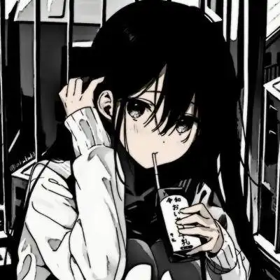 黑白动漫女/你现在好吗会不会偶尔想起他_女生头像_我要个性网