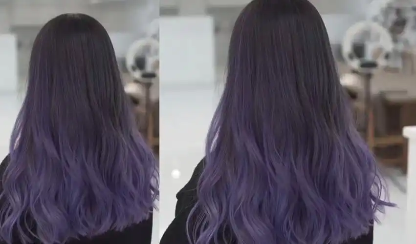 2022春夏发色推荐3:渐层蓝紫色