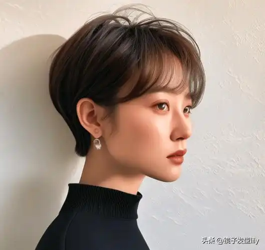 女士短发剪来剪去,层次短发最时尚,推边烫卷都很美_发型_魅力_个性