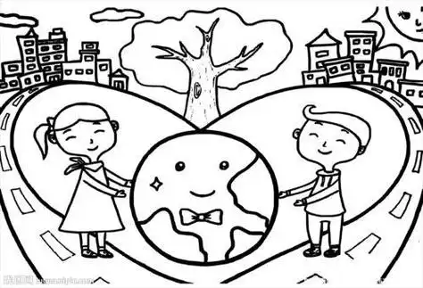 环境保护宣传画简笔画