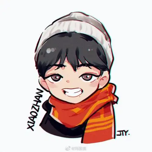 肖战卡通q版头像(图源见水印)