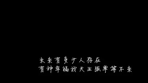 黑色文字控励志桌面壁纸