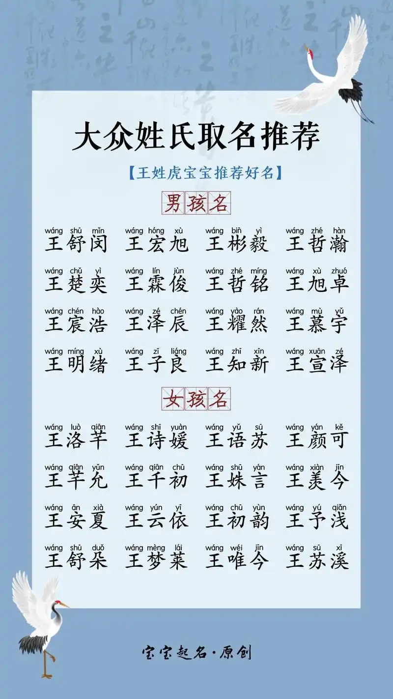 大众姓氏取名推荐.#宝宝起名 #男孩名 #新生儿 #女孩名  - 抖音