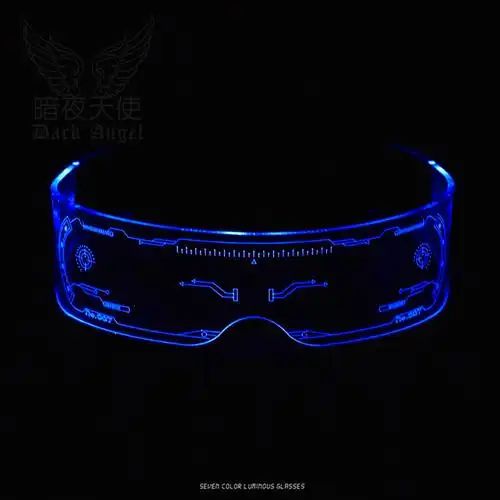 护目眼镜ins科技墨镜秋冬透明摇摆拍照潮女太阳眼镜