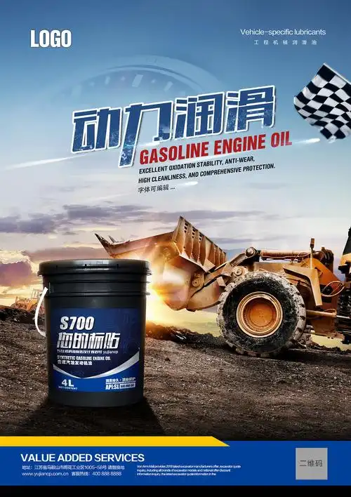 一套润滑油海报