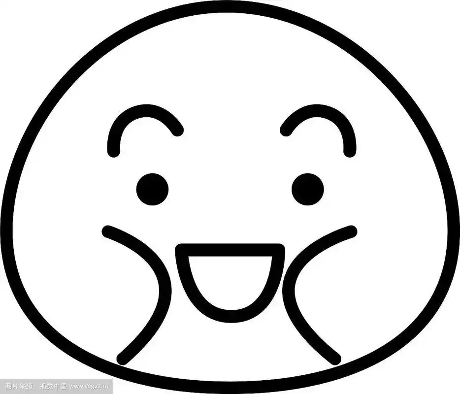 线条画胖子表情符号