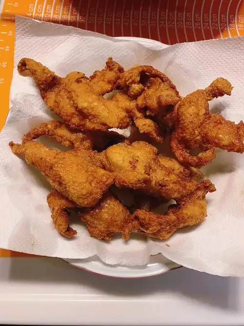 炸鸡皮防止到处溅油