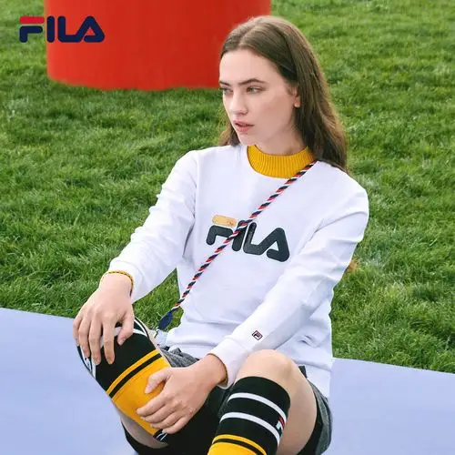 fila斐乐女卫2020秋冬新款针织打底套头衫韩版运动卫衣