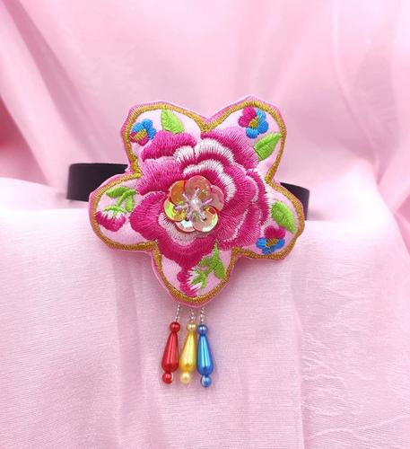 韩国发饰朝鲜族传统民族头饰幼儿童韩服表演配件发箍成人发绳女款