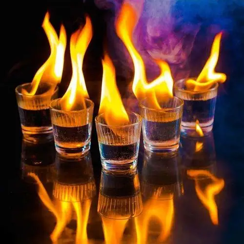5度易燃高度烈酒火焰鸡尾酒基酒美国进口洋酒