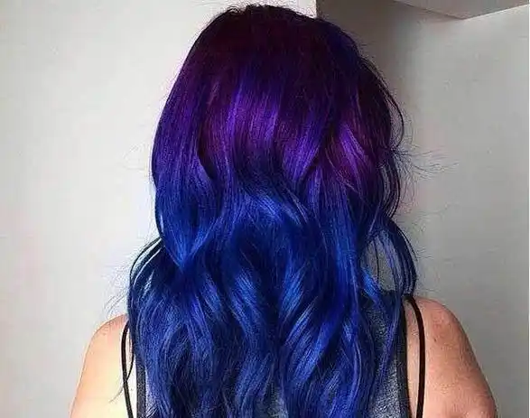 这些漂亮染发发型只是看看就好激动!_紫色_蓝色_头发