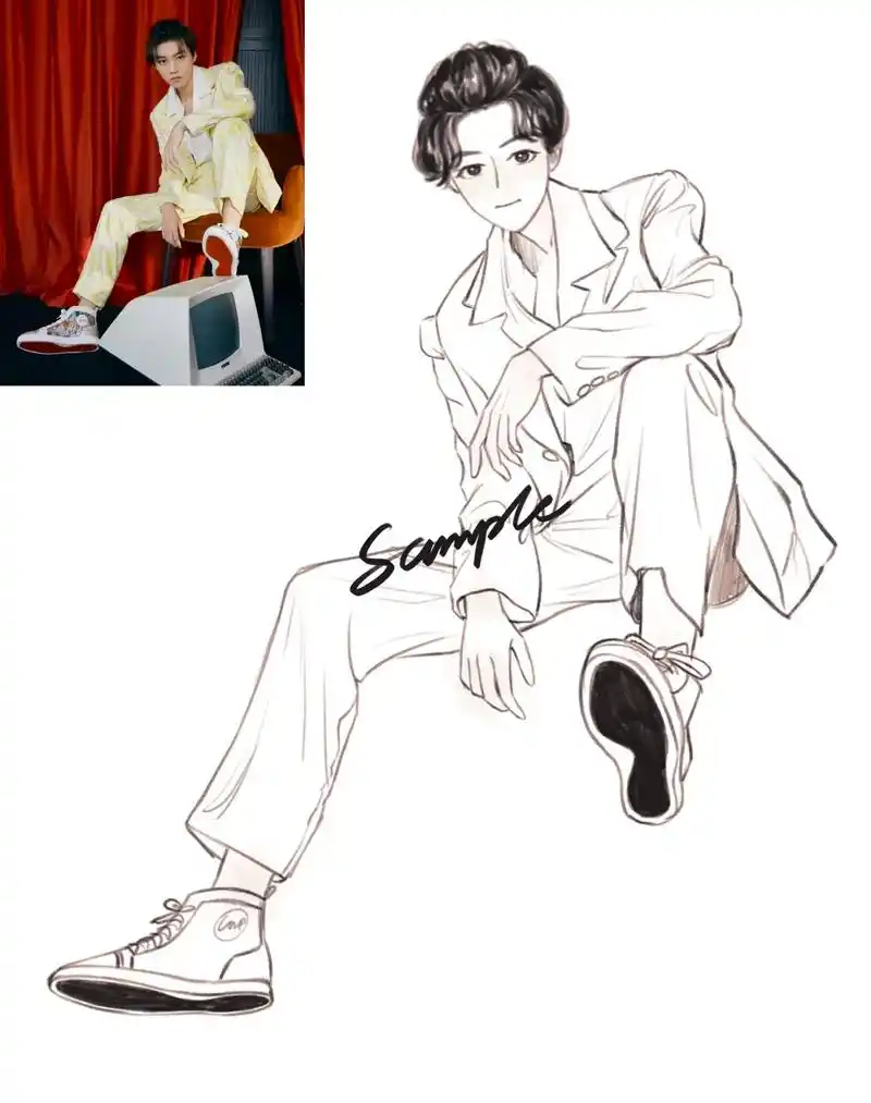 速写合集-王俊凯(3图)#王俊凯 #明星 #帅哥 #画画 # - 抖音