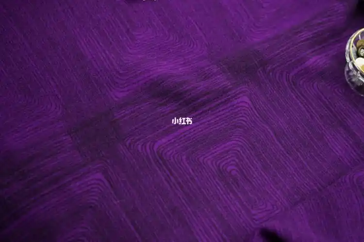 现货紫色系格子羊毛针织面料