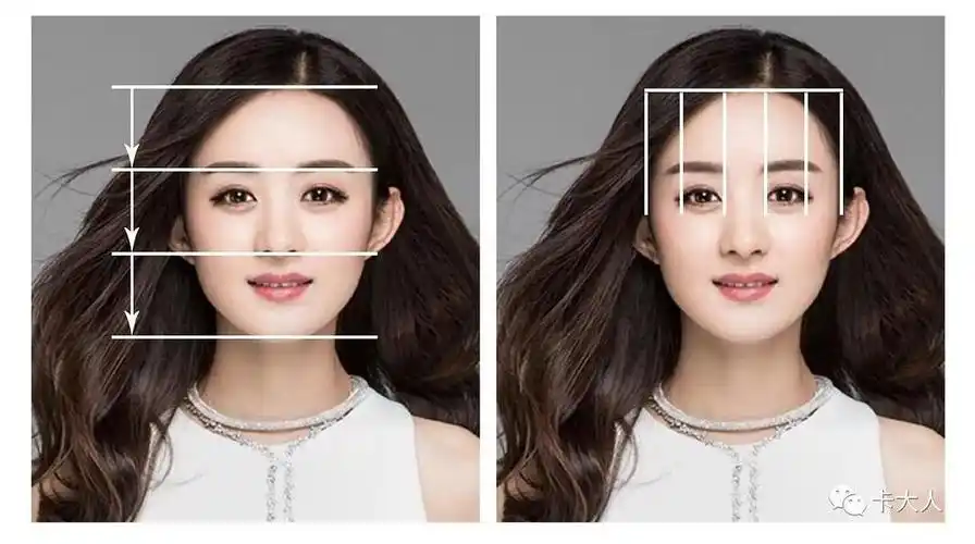 调整过后她的三庭五眼比例已经没啥大问题啦.