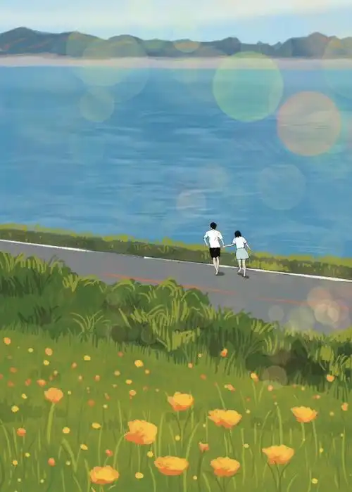 风景情侣头像不要人物